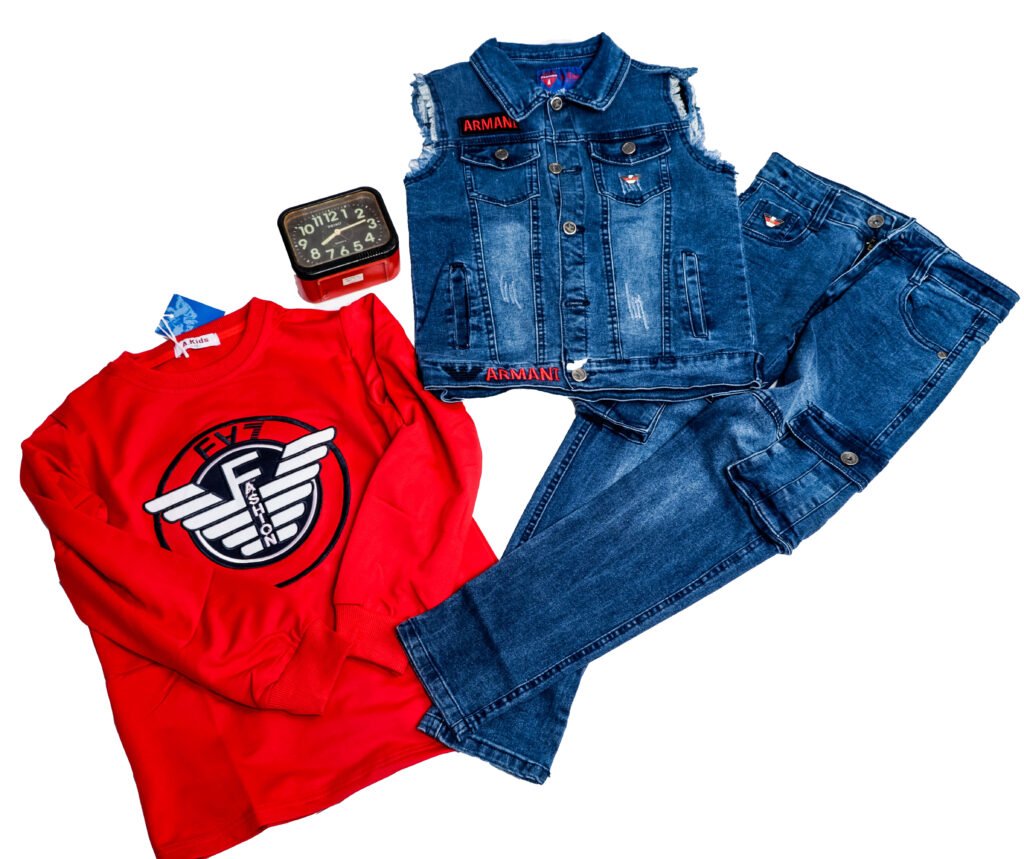 Boys Jeans Trouser, Jacket and shirt