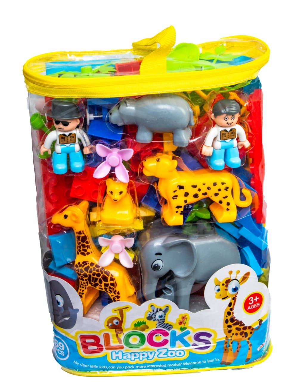 Happy Zoo 69pcs Blocks